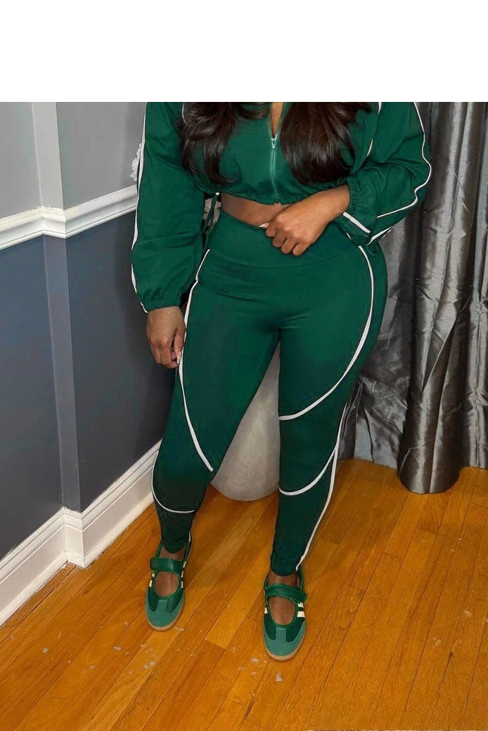 Model showing front of the outfit