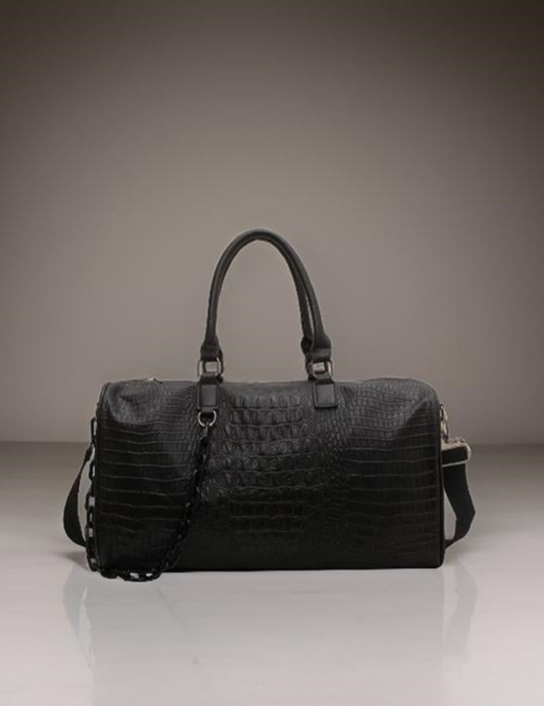 Vegan Leather Weekender Bag