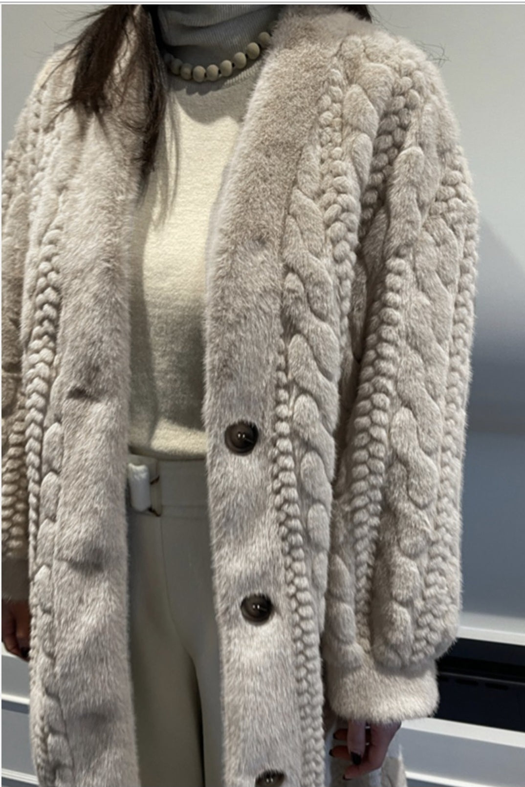 Winter Luxe Cable Knit Cardigan
