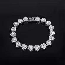 Glamour Heart Tennis Bracelet