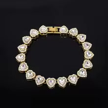 Glamour Heart Tennis Bracelet