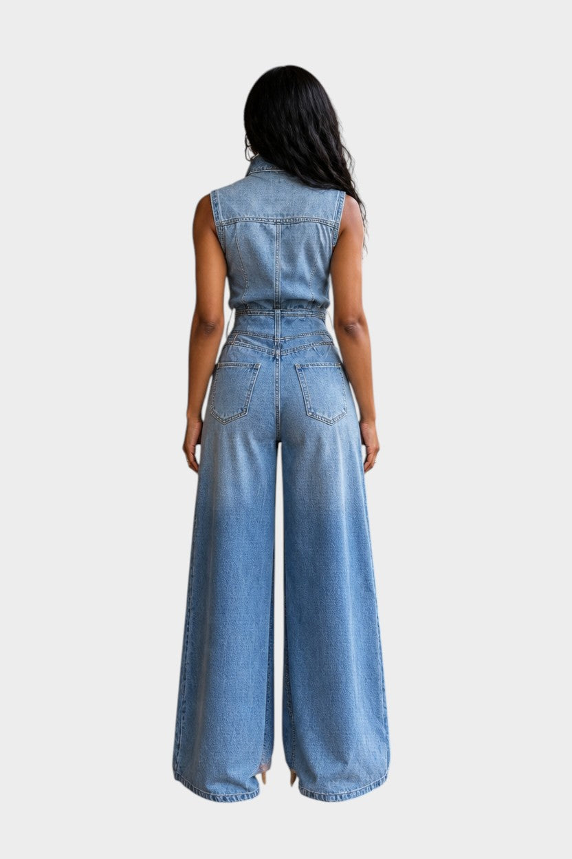 Denim Elegance Jumpsuit