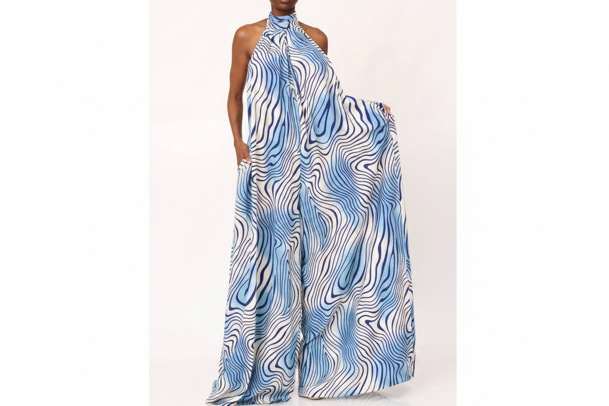 Ocean Breeze Backless Jumpsuit